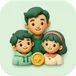 Familie mit Tallo
